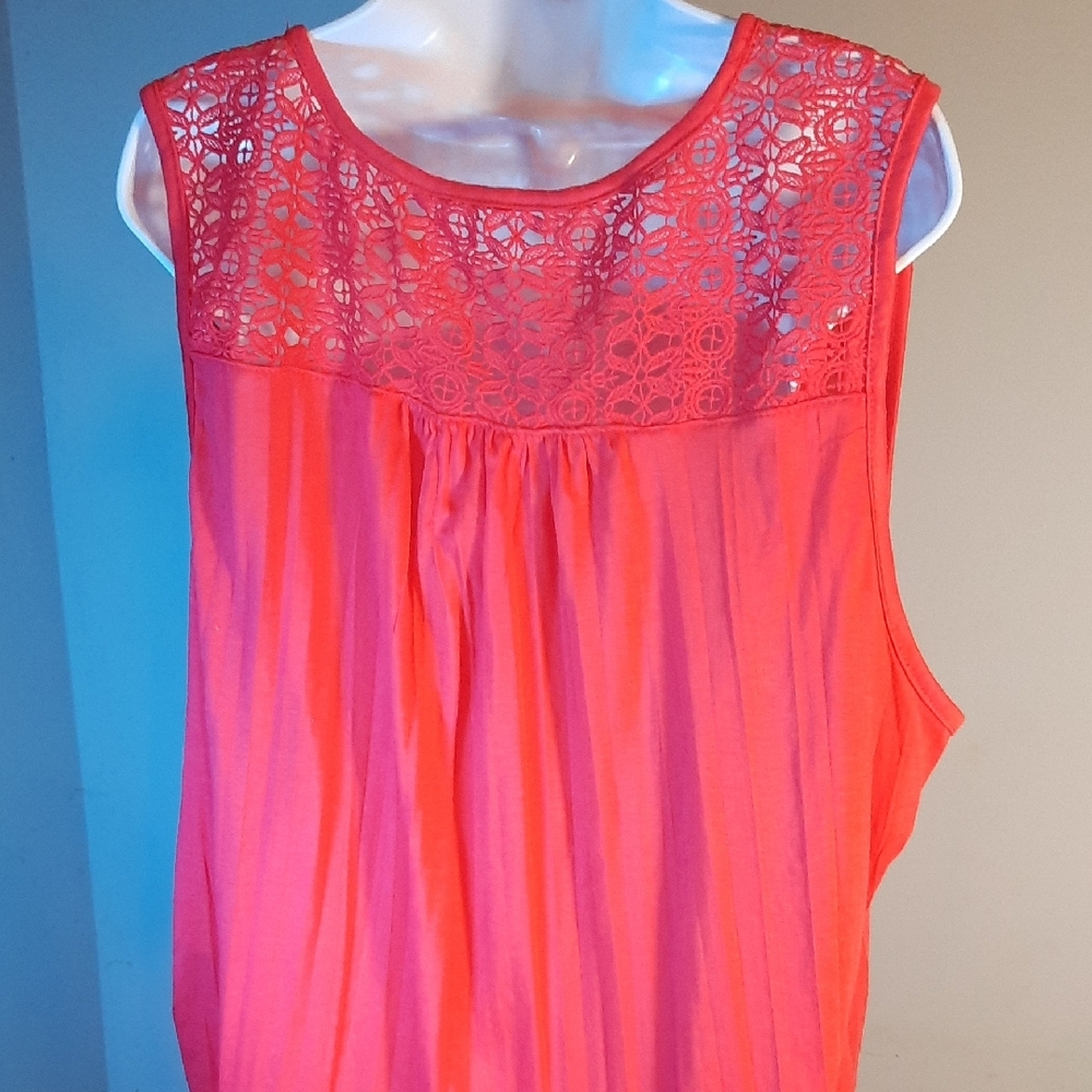 New York Laundry Sleeveless Top - Bright Orange - Picture 5 of 5